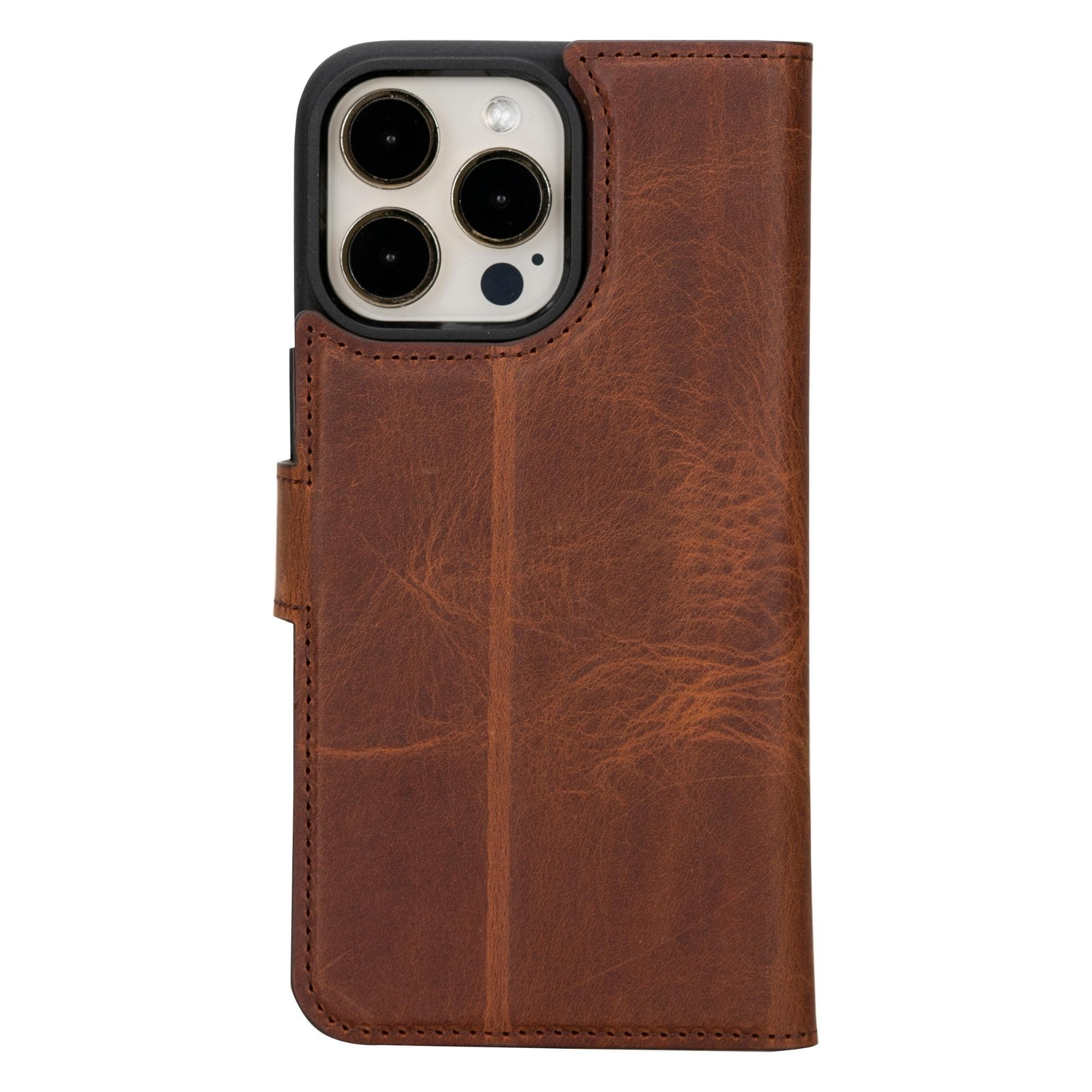 Magic iPhone 15 Detachable Leather Wallet Case