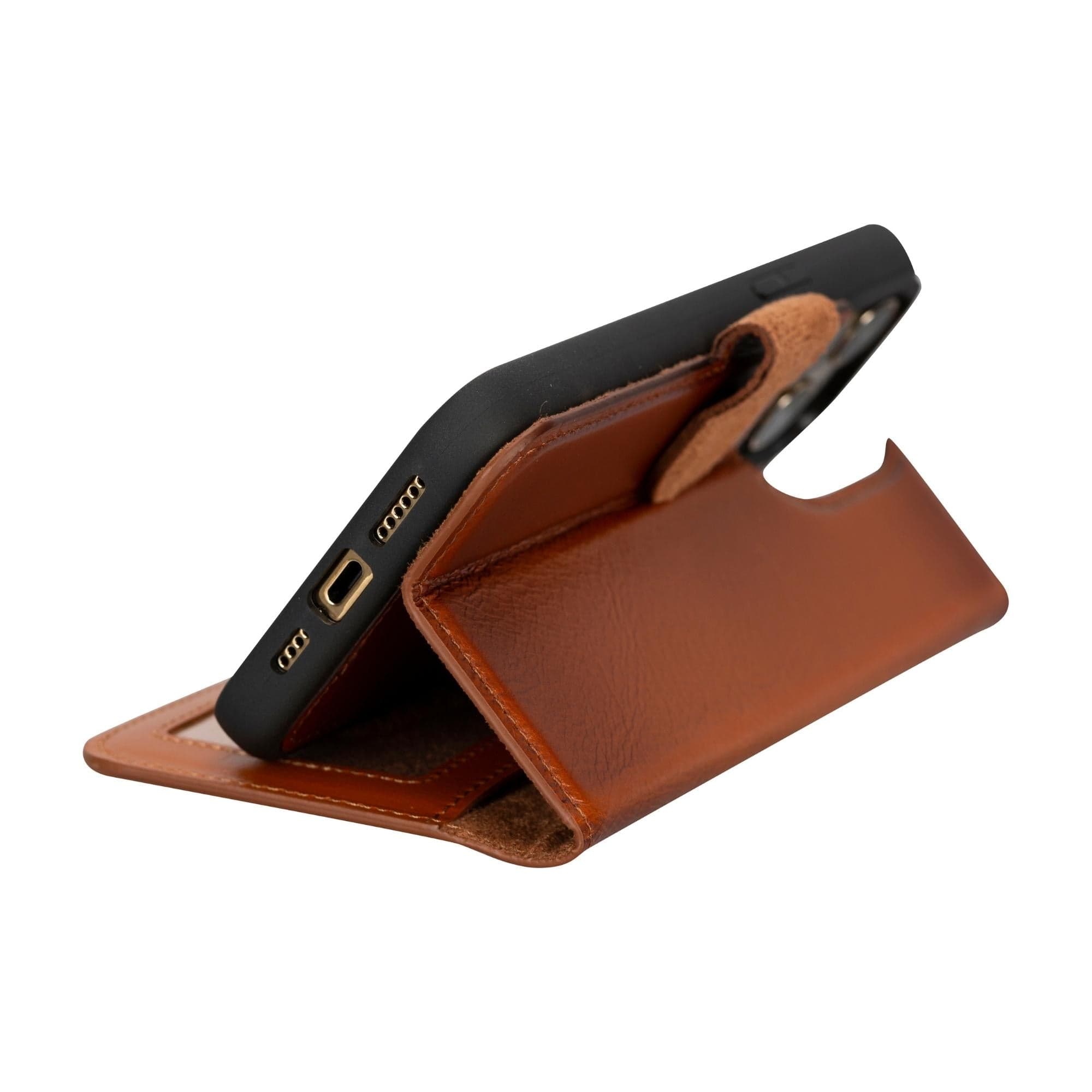 Magic iPhone 15 Detachable Leather Wallet Case