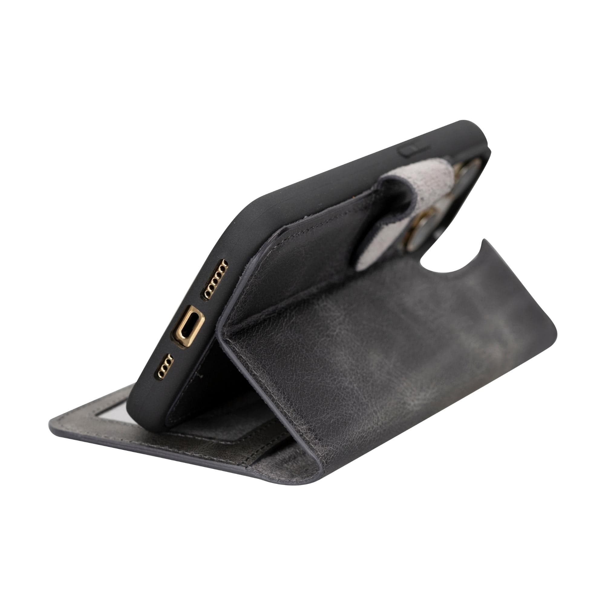 Magic iPhone 15 Pro Detachable Leather Wallet Case