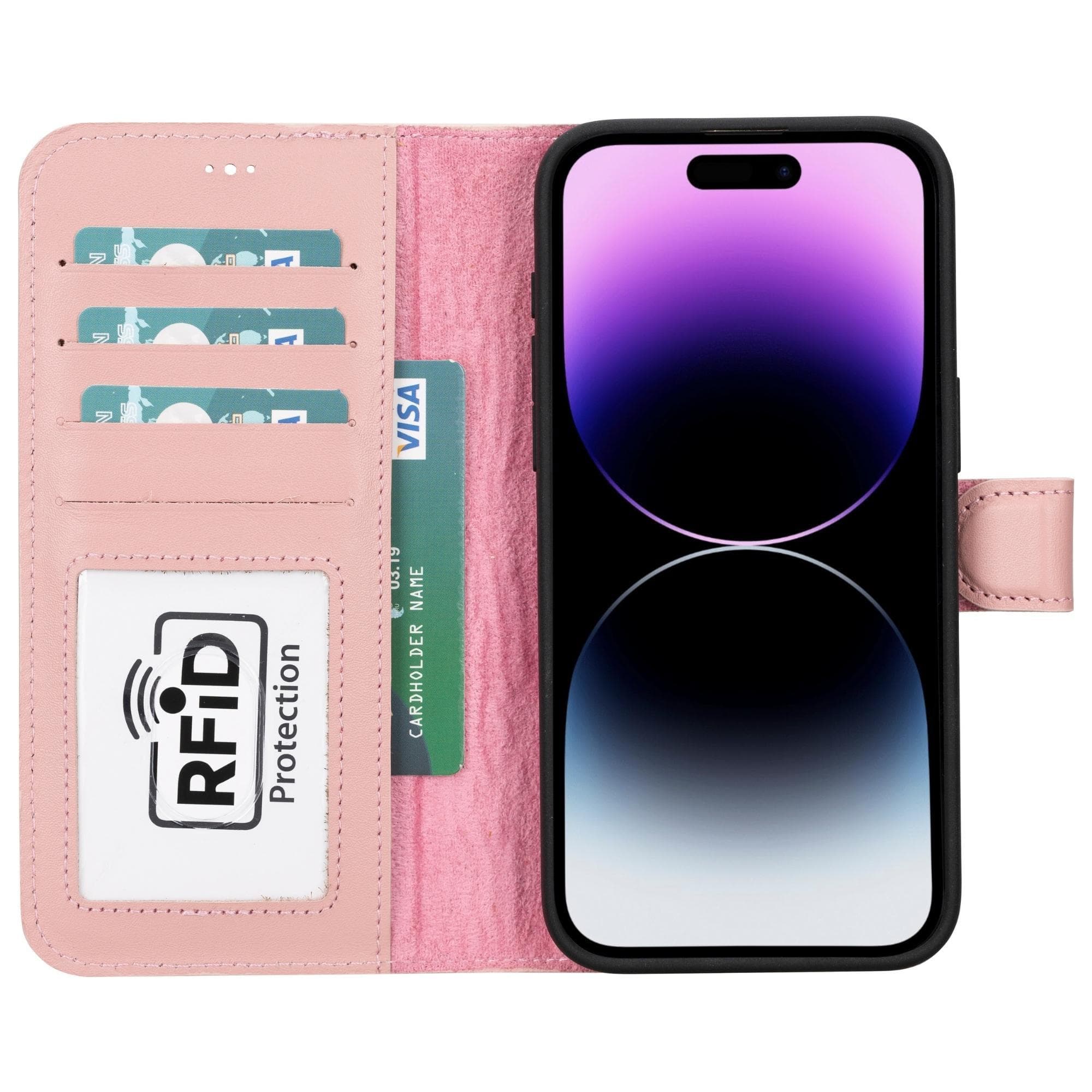 Magic iPhone 15 Pro Detachable Leather Wallet Case