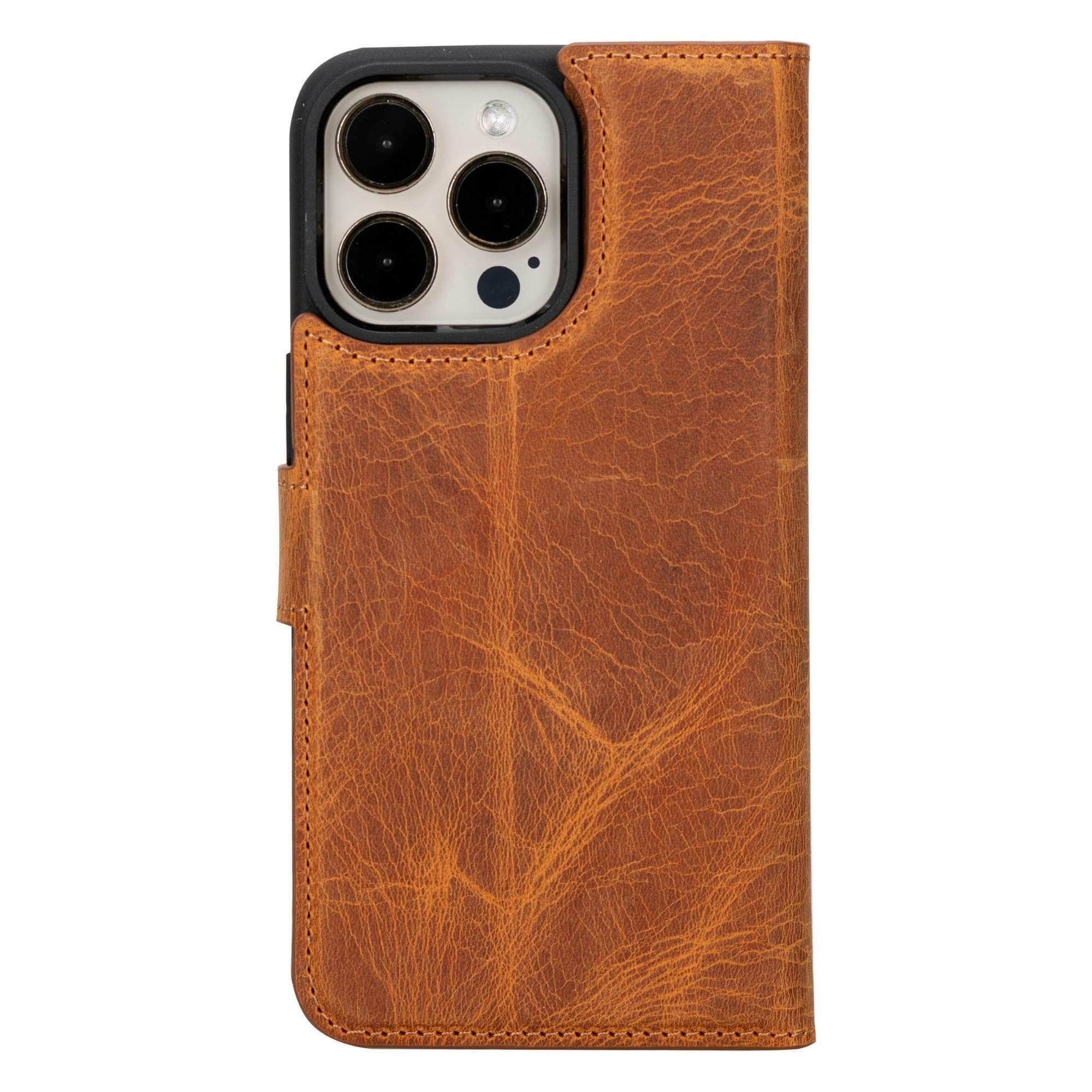 Magic iPhone 15 Detachable Leather Wallet Case