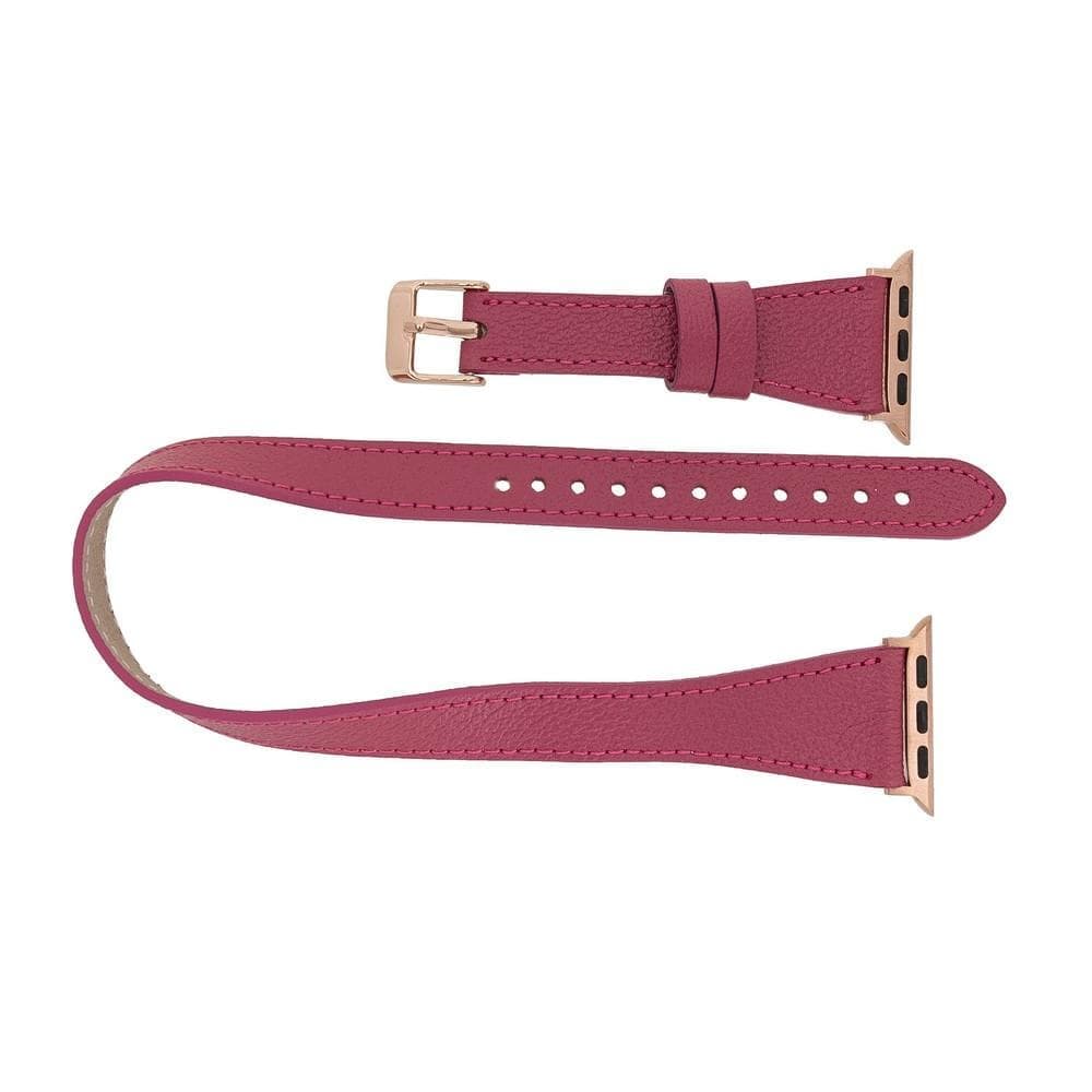 Quantum Slim Double Tour Apple Watch Leather Band
