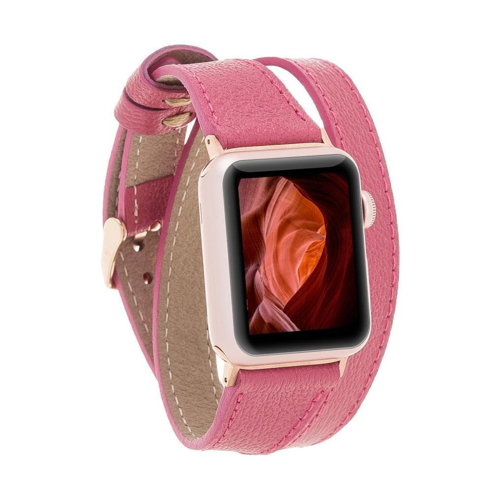 Quantum Slim Double Tour Apple Watch Leather Band