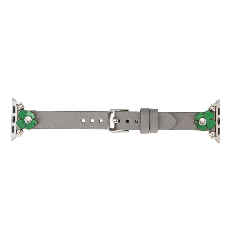 Flower Ferro Leather Apple Watch Band