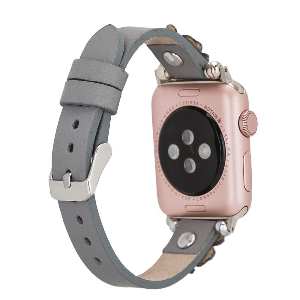 Flower Ferro Leather Apple Watch Band