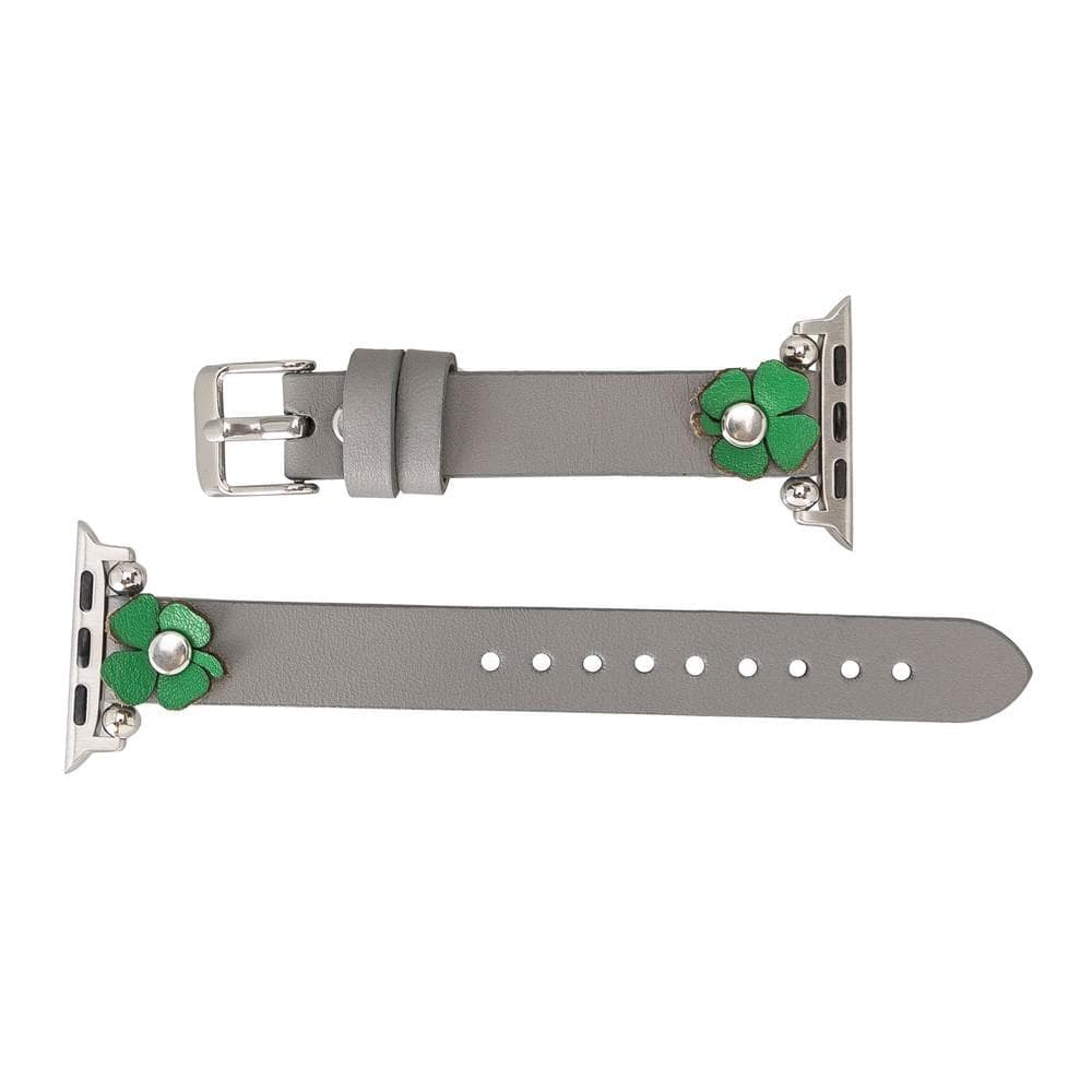 Flower Ferro Leather Apple Watch Band