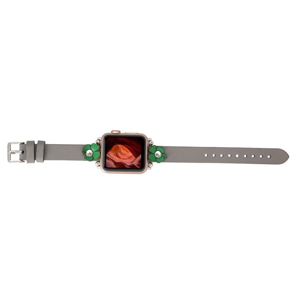 Flower Ferro Leather Apple Watch Band