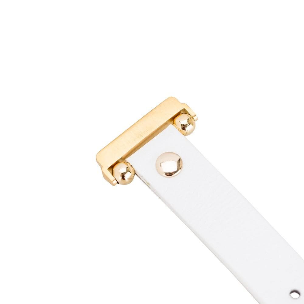 Ferro Leather Apple Watch Band with Gold Trok