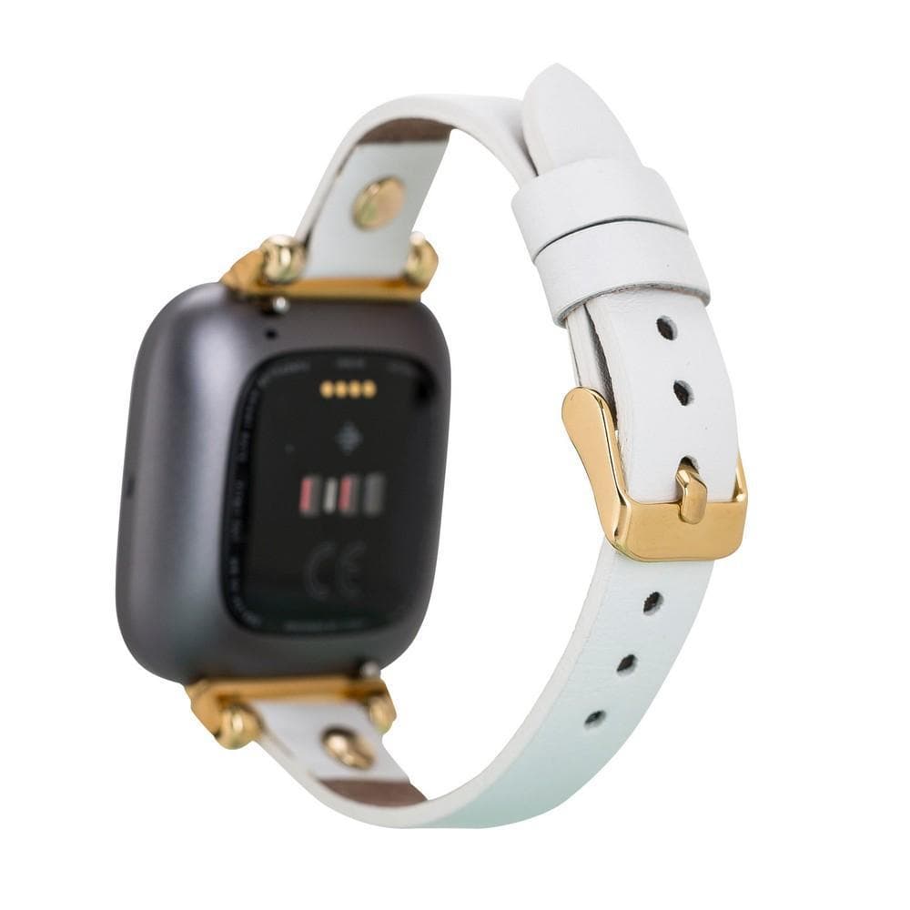 Ferro Leather Apple Watch Band with Gold Trok