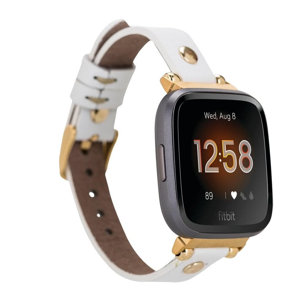 Ferro Leather Apple Watch Band with Gold Trok