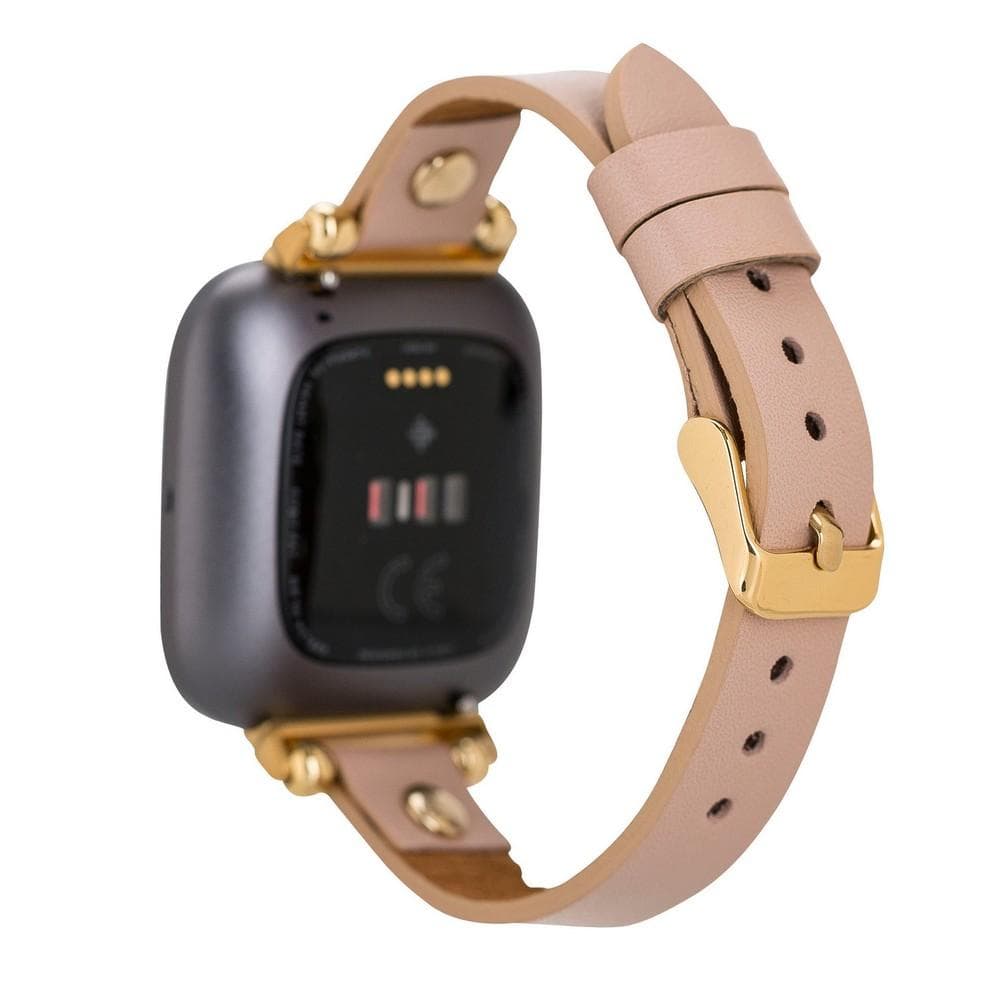 Ferro Leather Apple Watch Band with Gold Trok