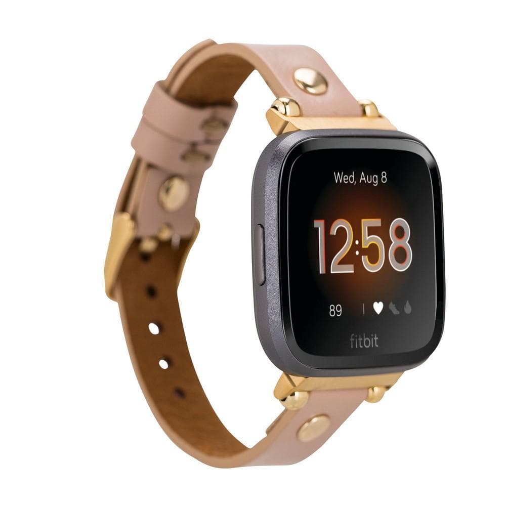 Ferro Leather Apple Watch Band with Gold Trok