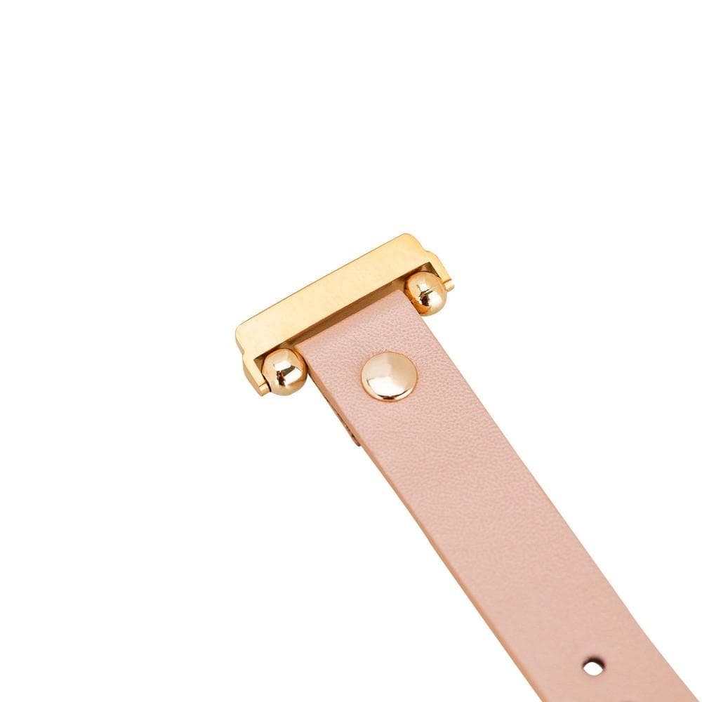 Ferro Leather Apple Watch Band with Gold Trok