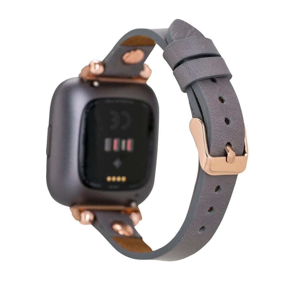 Ferro Leather Apple Watch Band with Gold Trok