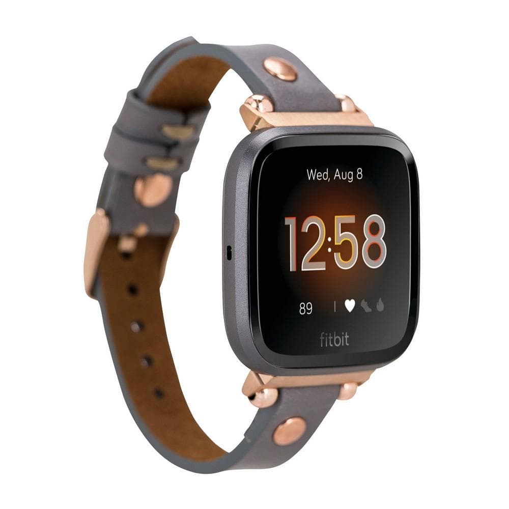 Ferro Leather Apple Watch Band with Gold Trok
