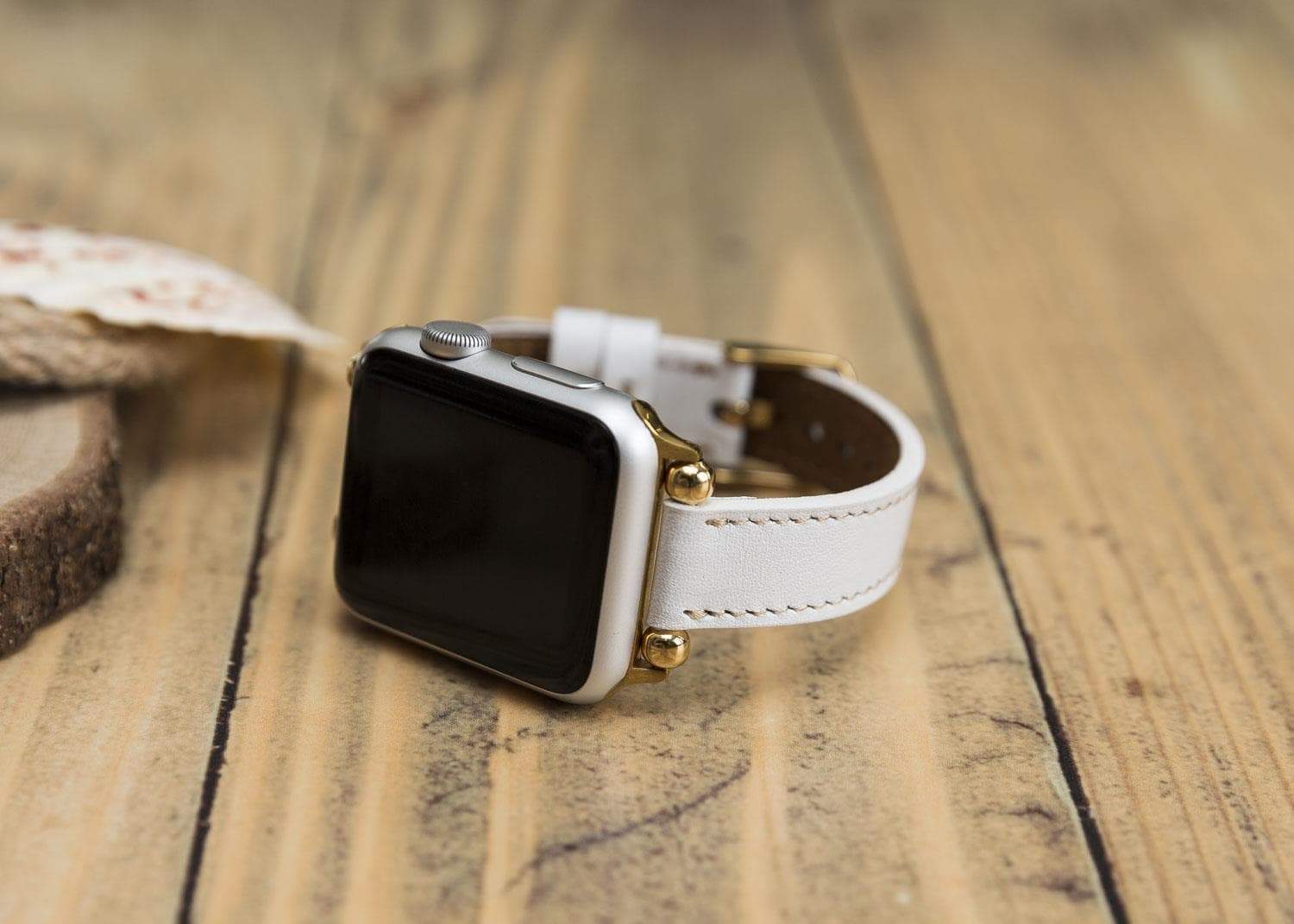 Seamy Leather Apple Watch Band