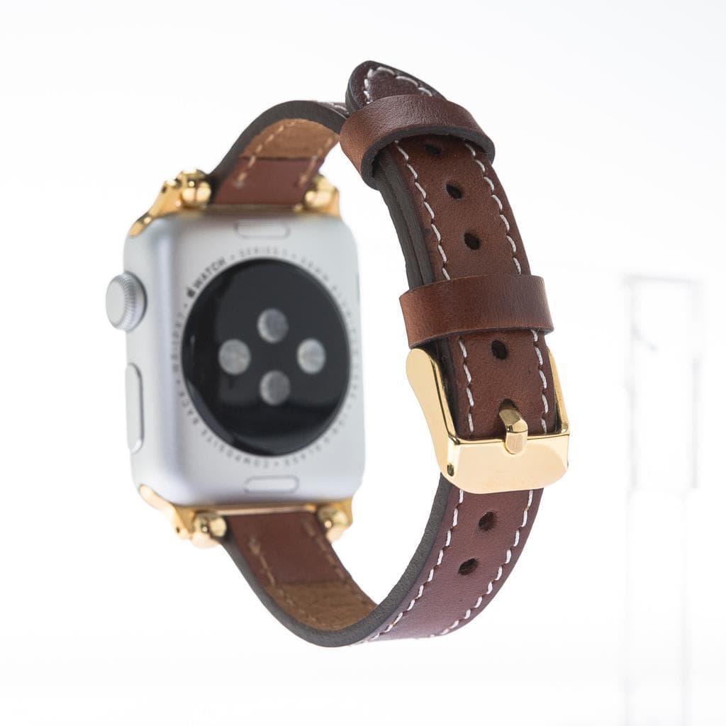 Seamy Leather Apple Watch Band