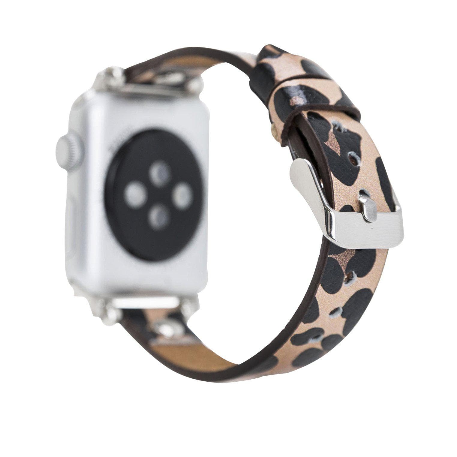 Ferro Leather Apple Watch Band with Silver Trok