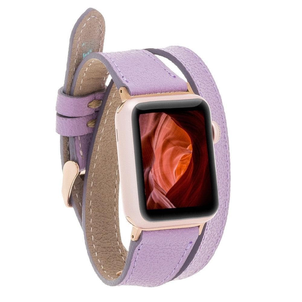 Slim Double Apple Watch Leather Band