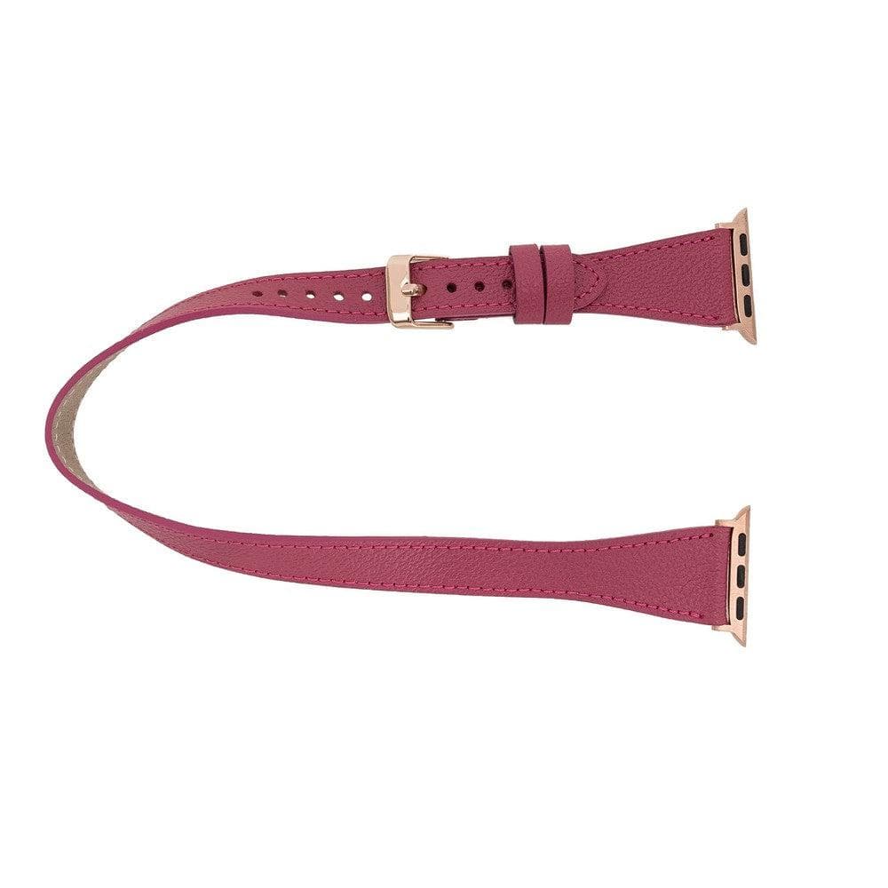 Slim Double Apple Watch Leather Band