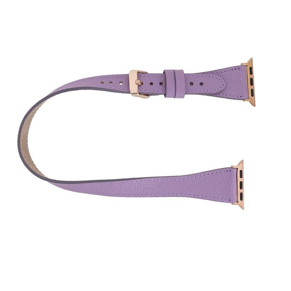 Slim Double Apple Watch Leather Band