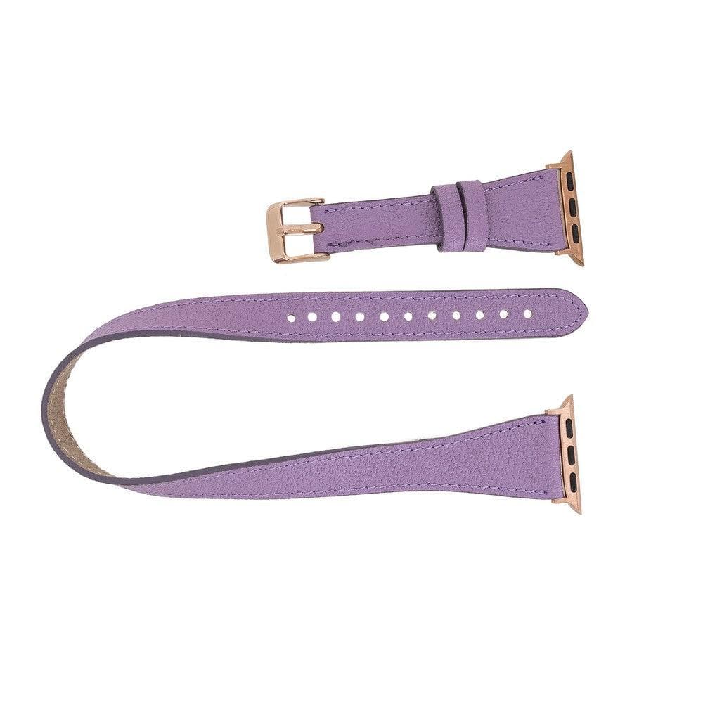 Slim Double Apple Watch Leather Band