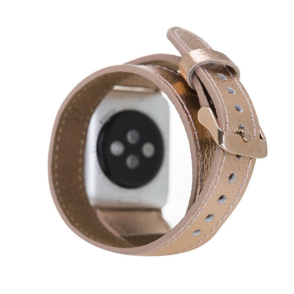 Quantum Slim Leather Double Tour  Apple Watch Band