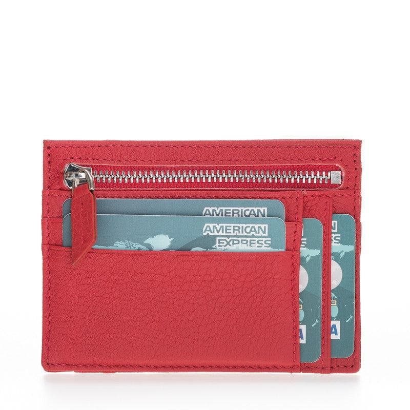 Zip Card Leather Holder