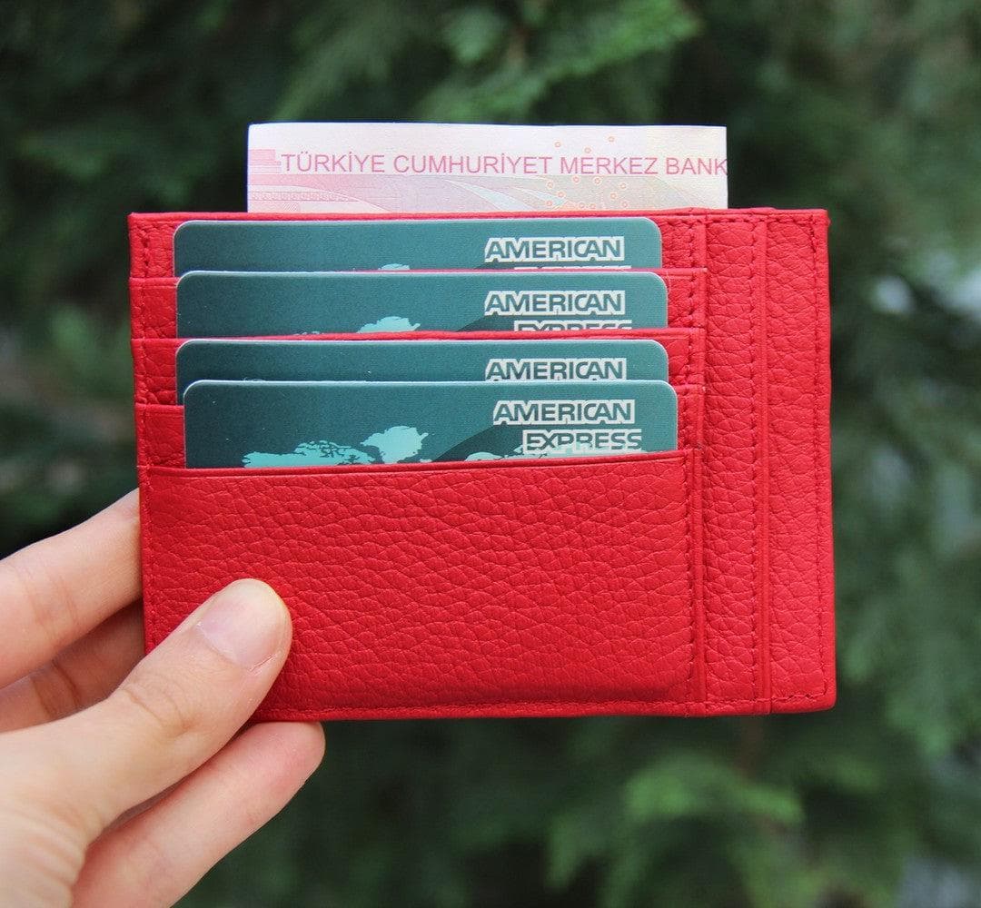 Zip Card Leather Holder