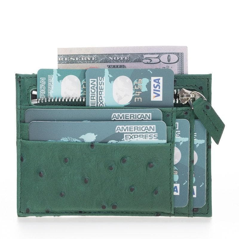 Zip Card Leather Holder