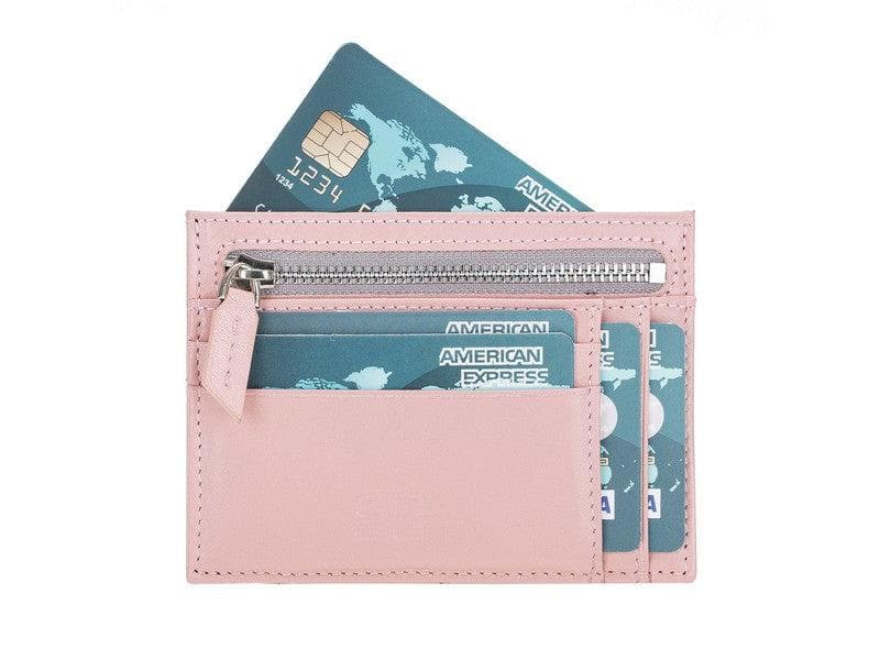 Zip Card Leather Holder