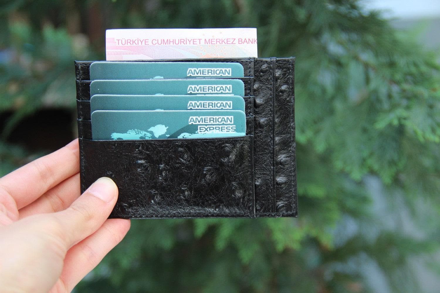 Zip Card Leather Holder