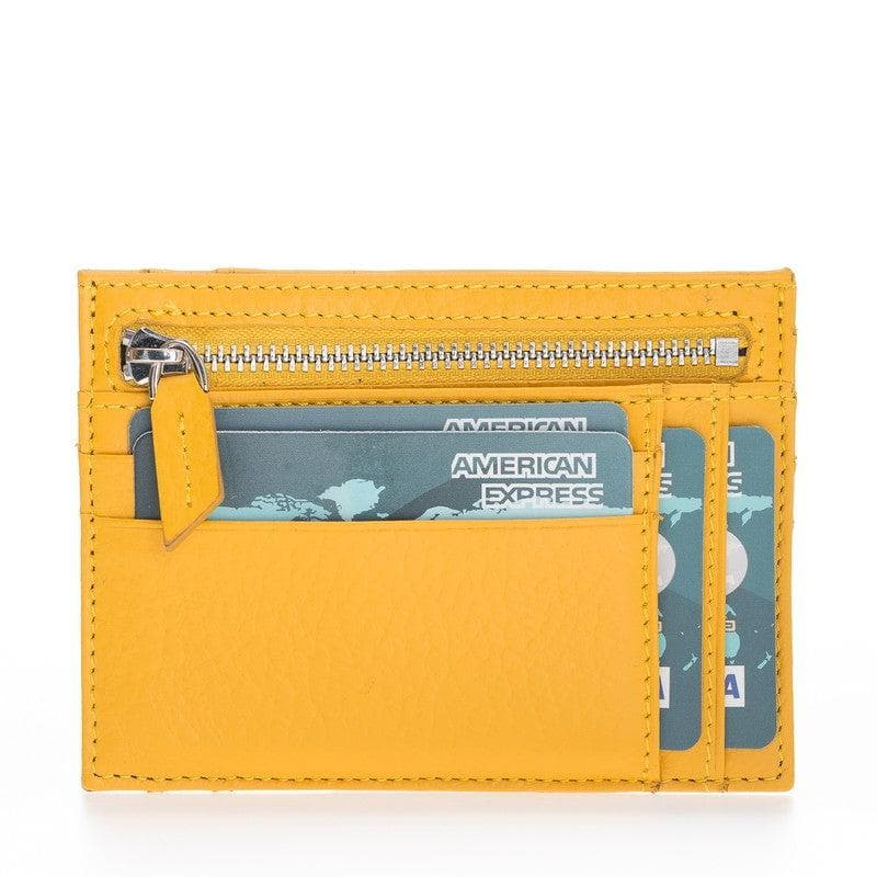 Zip Card Leather Holder
