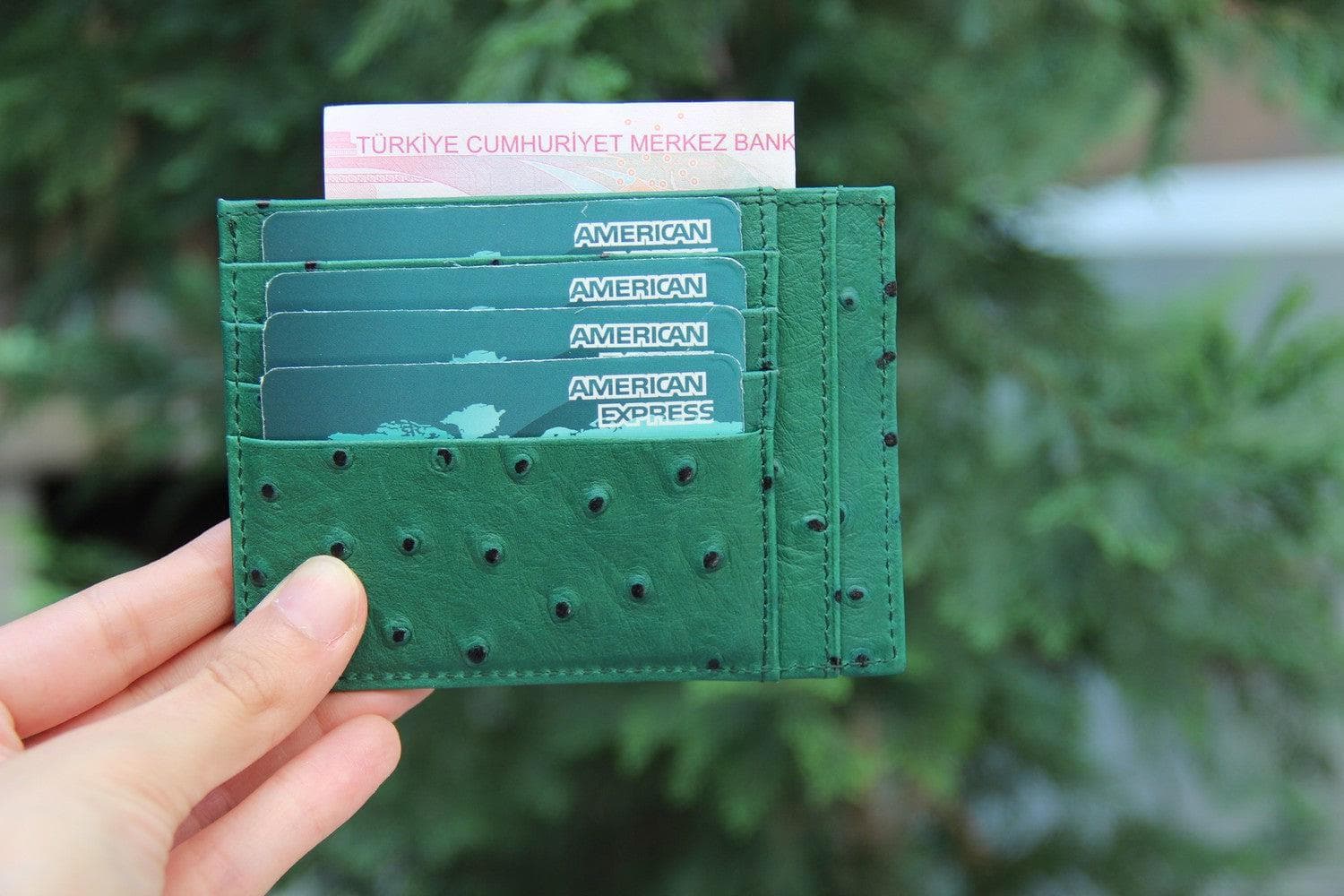 Zip Card Leather Holder