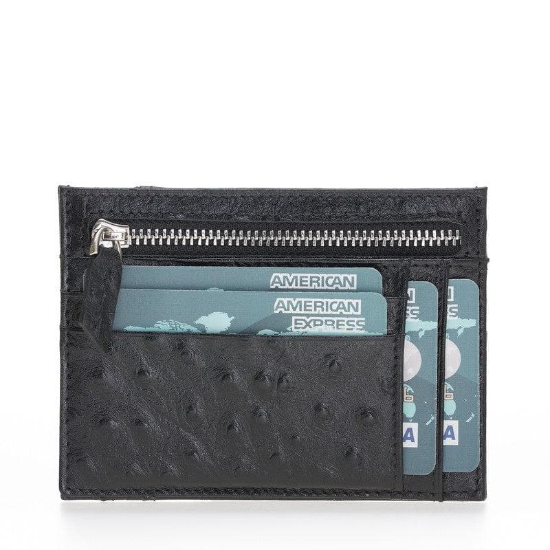 Zip Card Leather Holder