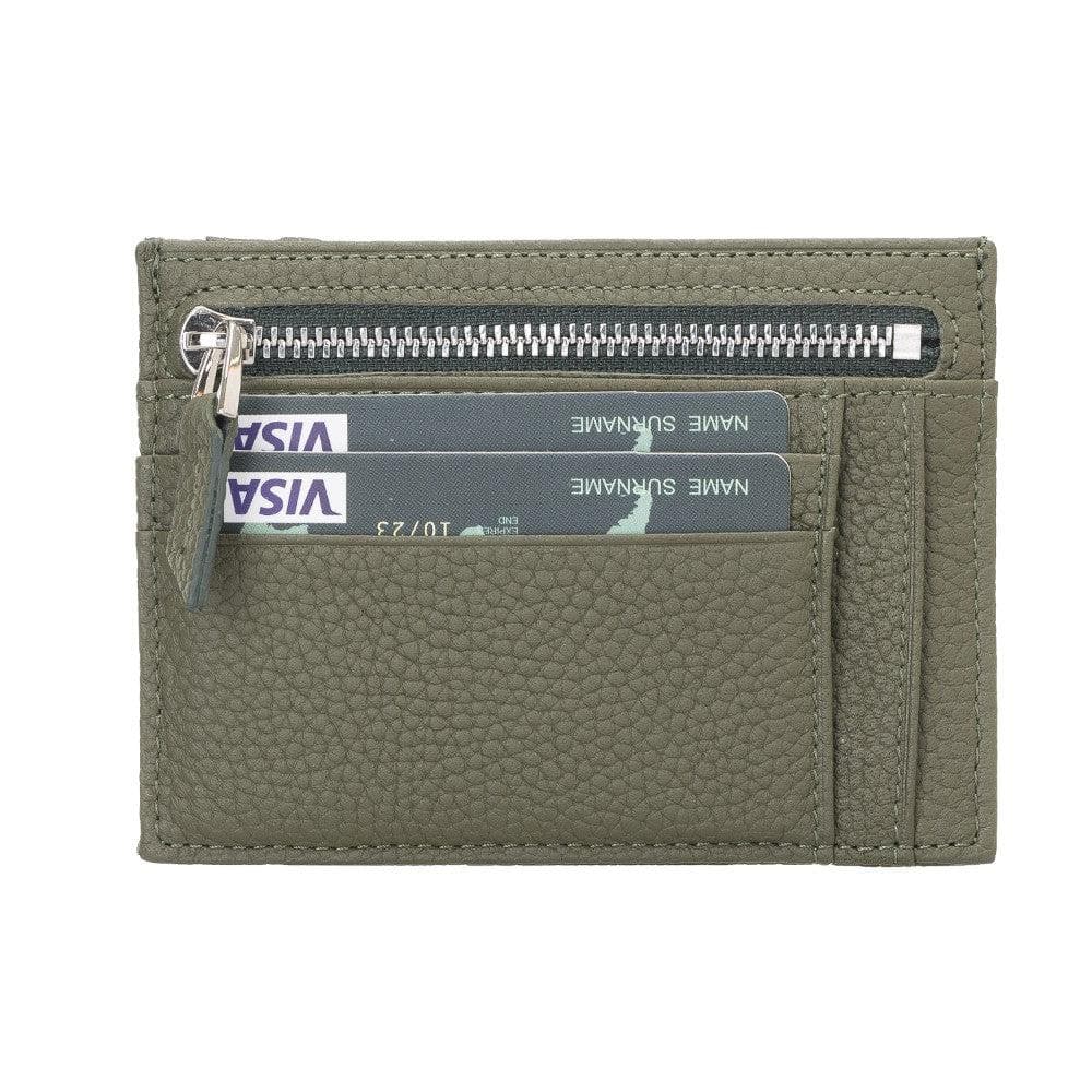 Zip Card Leather Holder