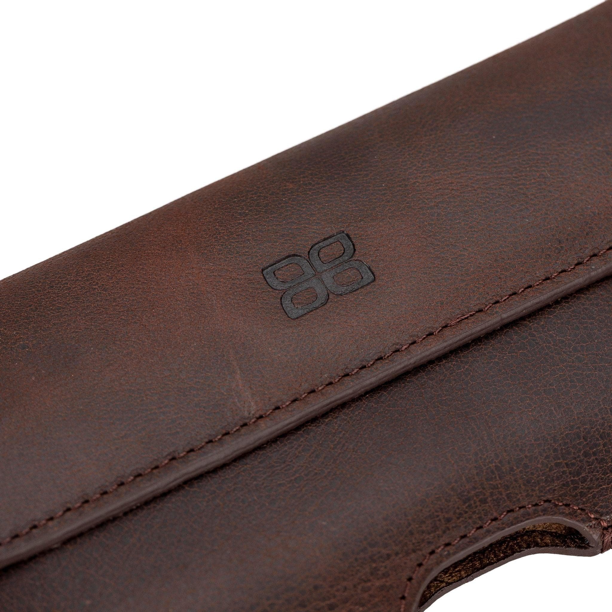 Aslant Belt Phone Leather Case