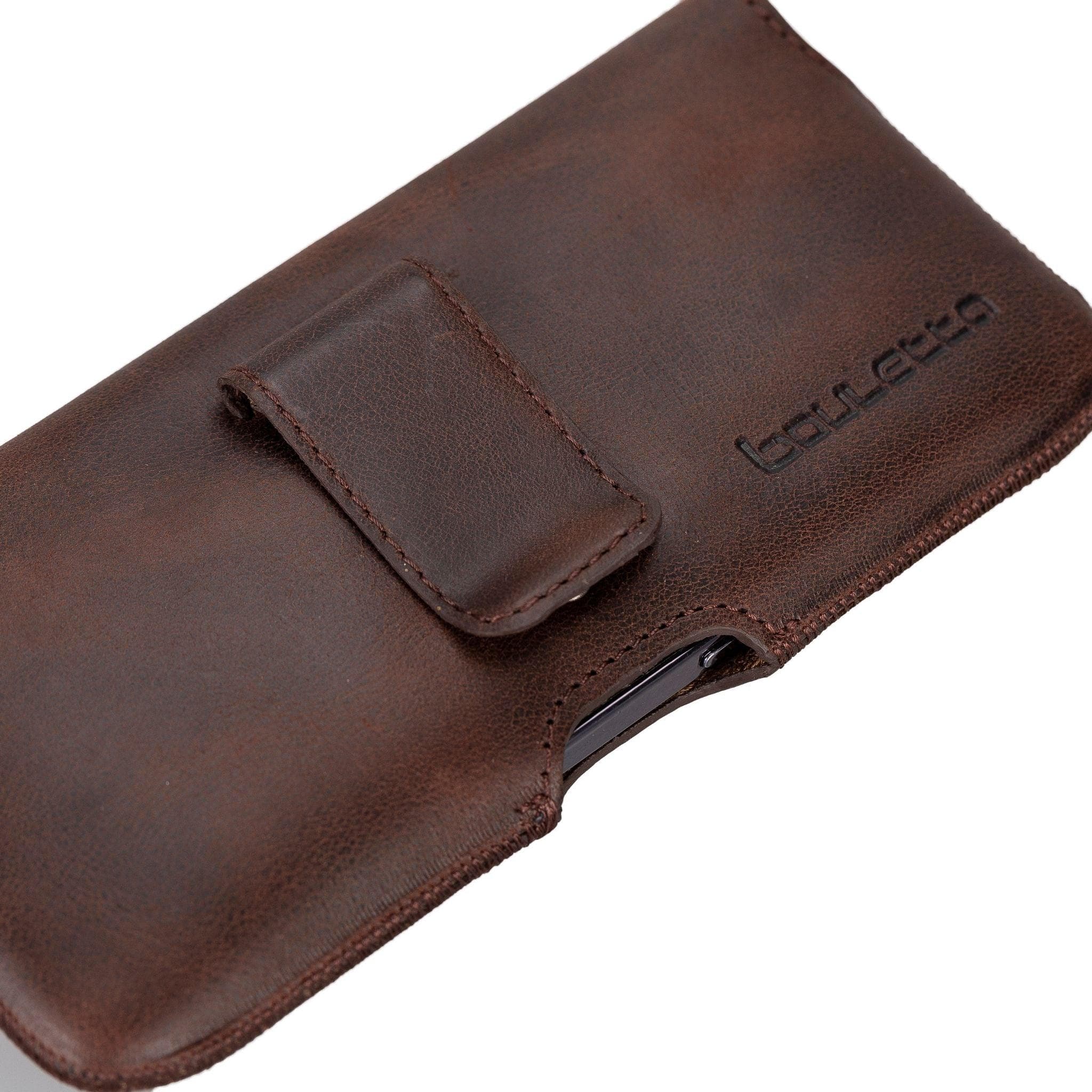 Aslant Belt Phone Leather Case