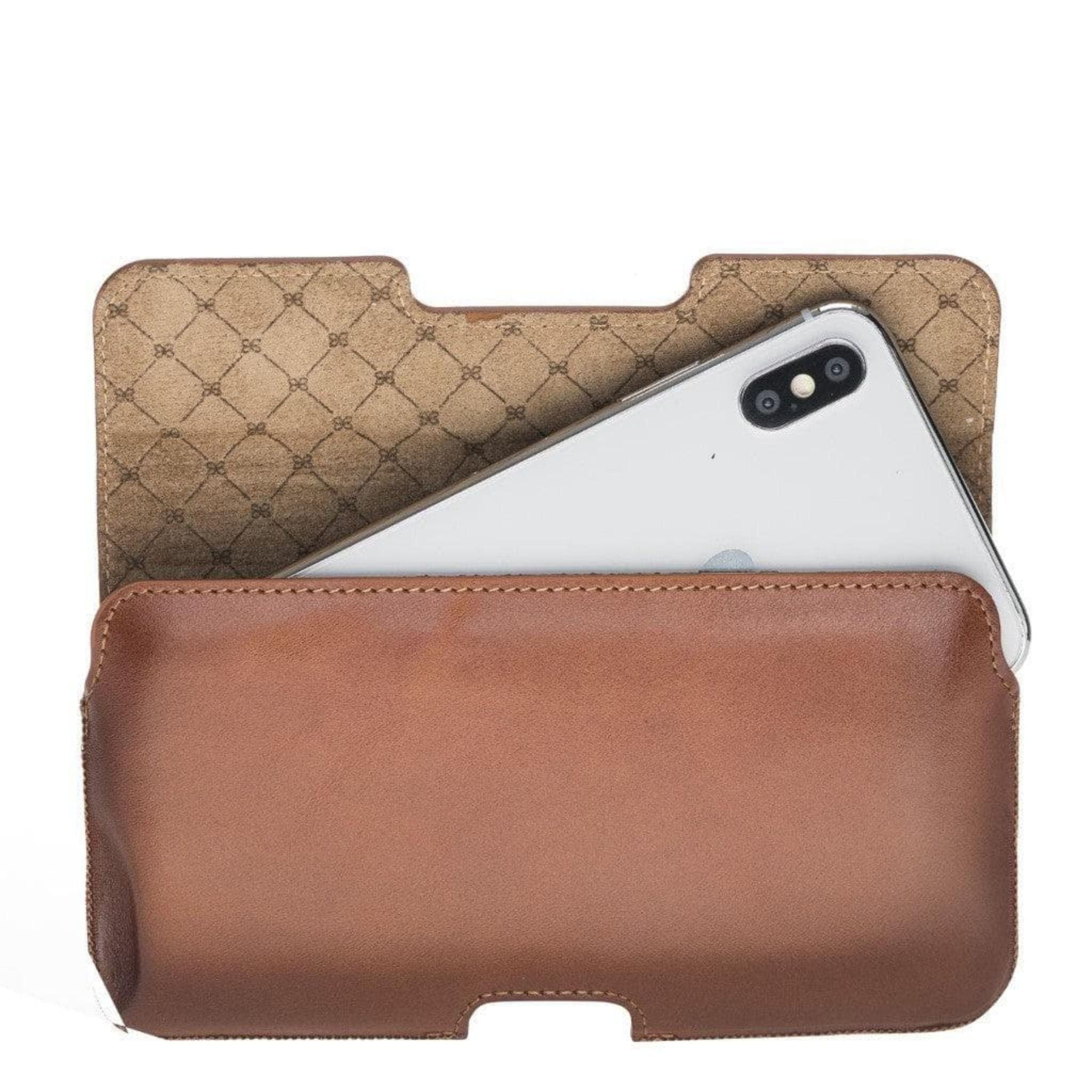 Aslant Belt Phone Leather Case