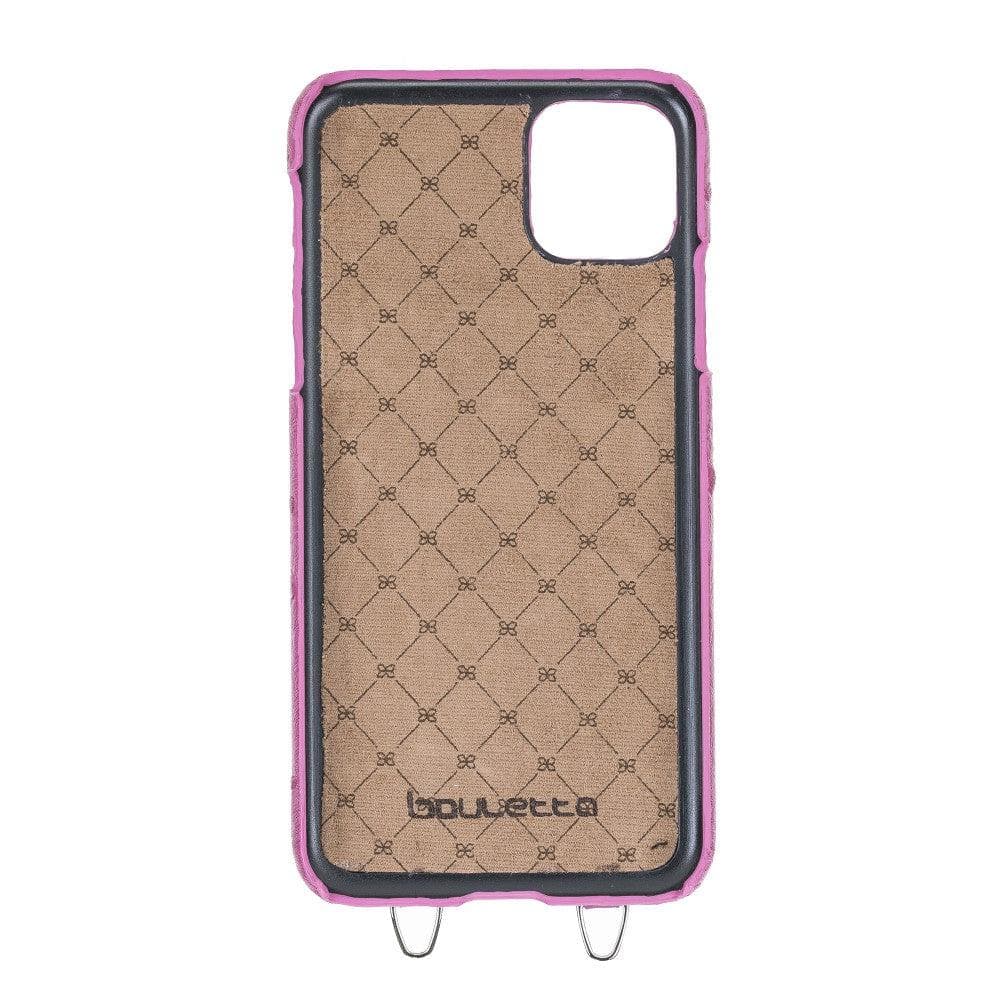 Saff iPhone 11 Pro Leather Case with Shoulder Strap