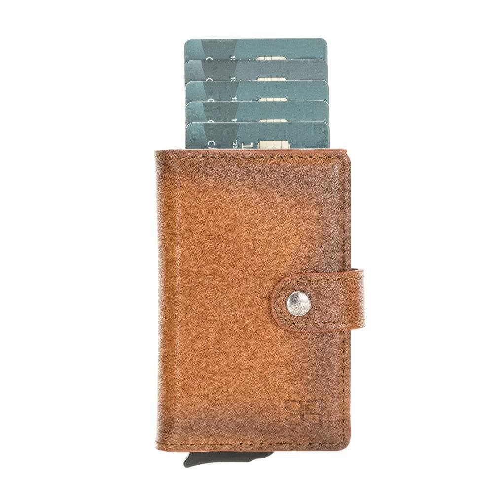 Carlov Leather Mechanical Card Holder