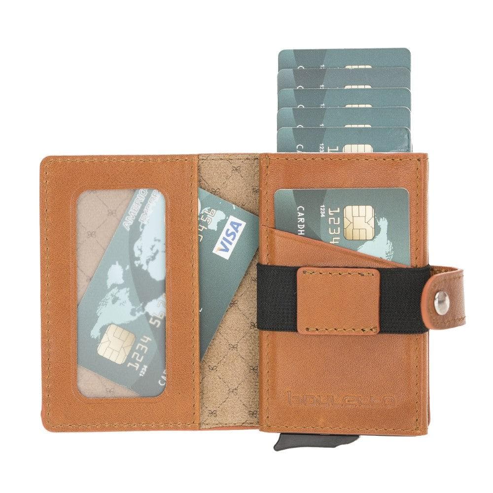 Carlov Leather Mechanical Card Holder