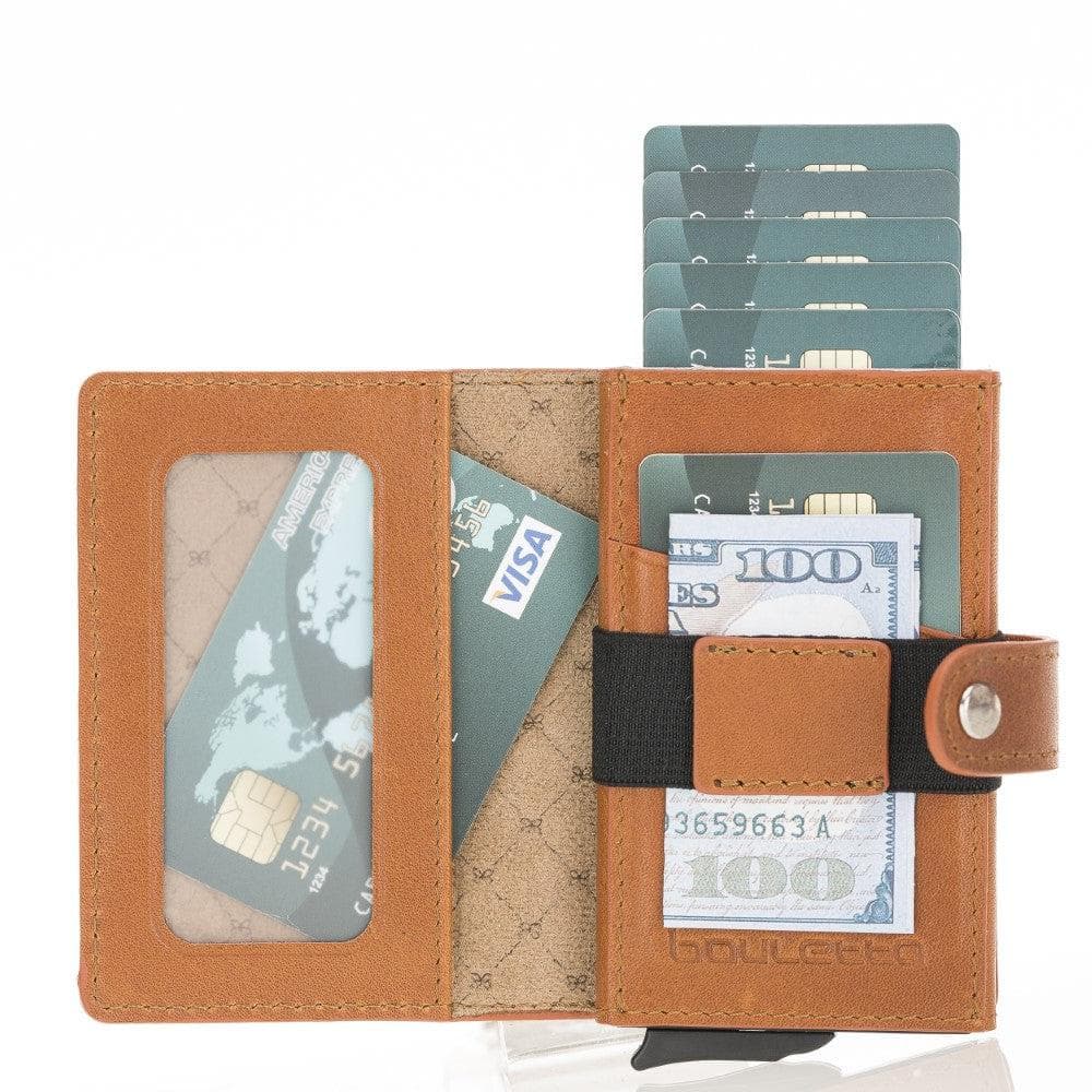 Carlov Leather Mechanical Card Holder