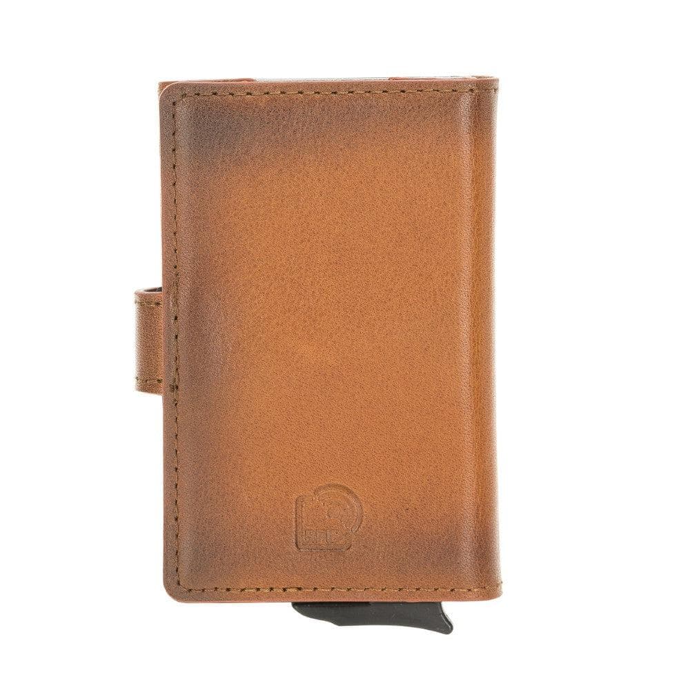 Carlov Leather Mechanical Card Holder