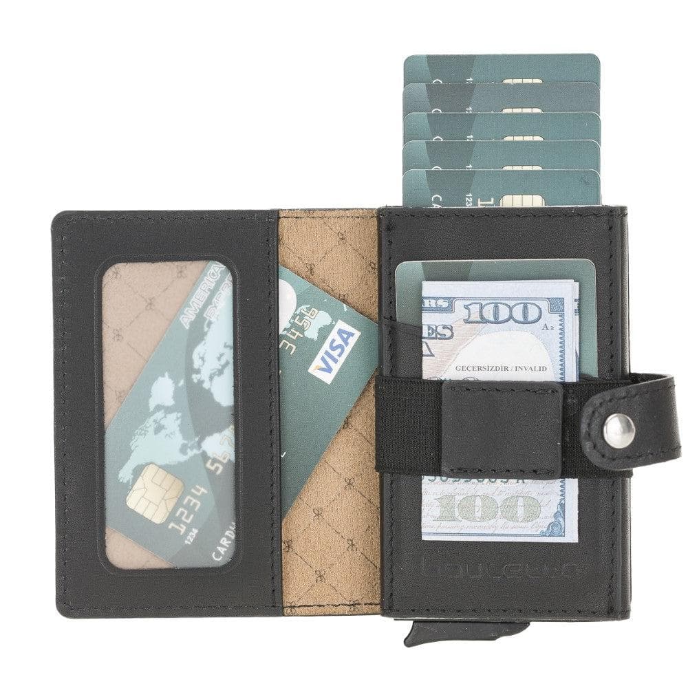 Carlov Leather Mechanical Card Holder