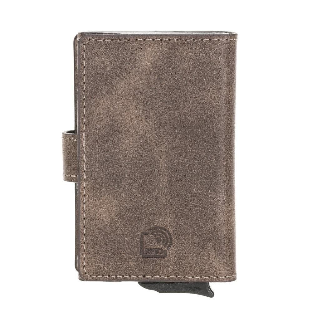 Carlov Leather Mechanical Card Holder