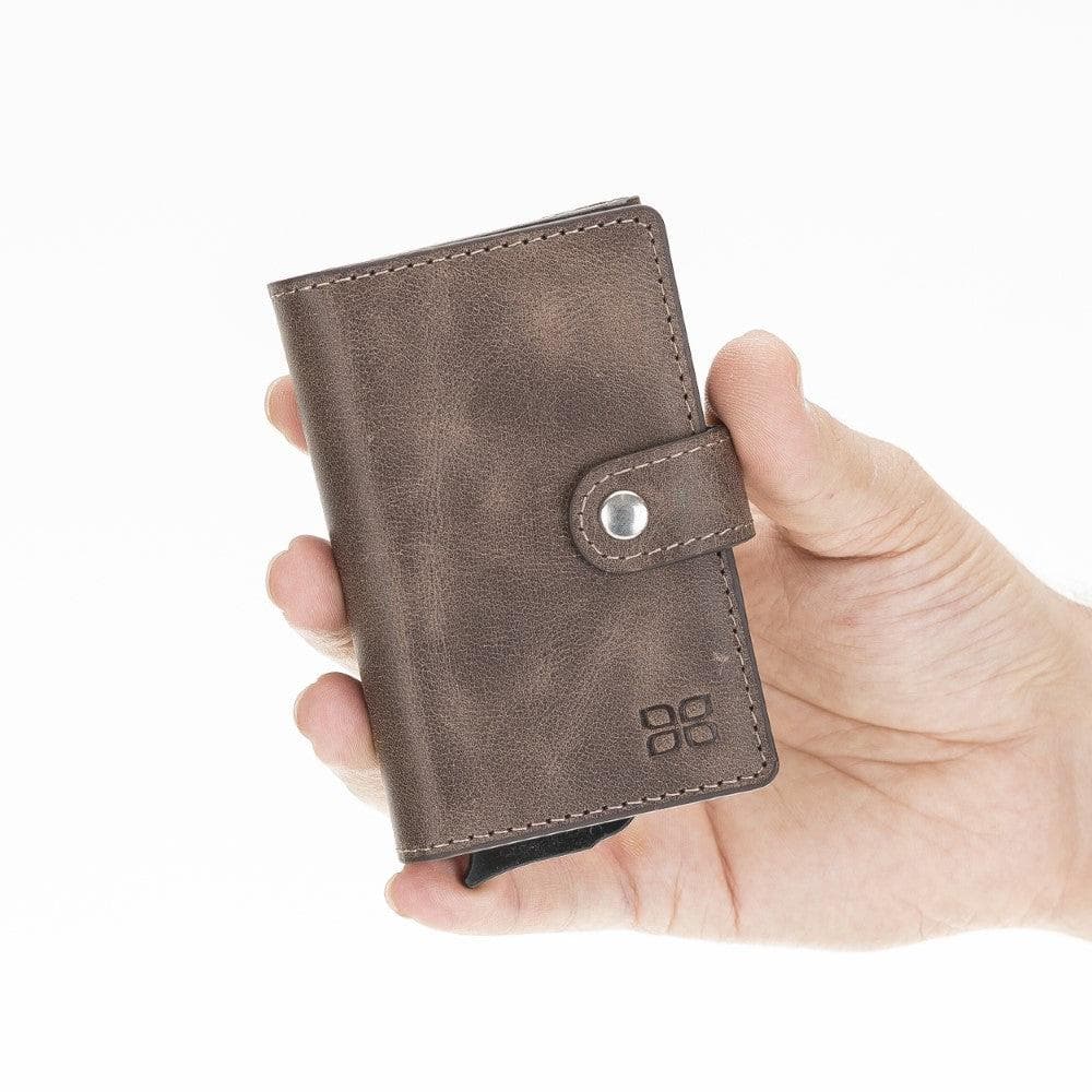 Carlov Leather Mechanical Card Holder