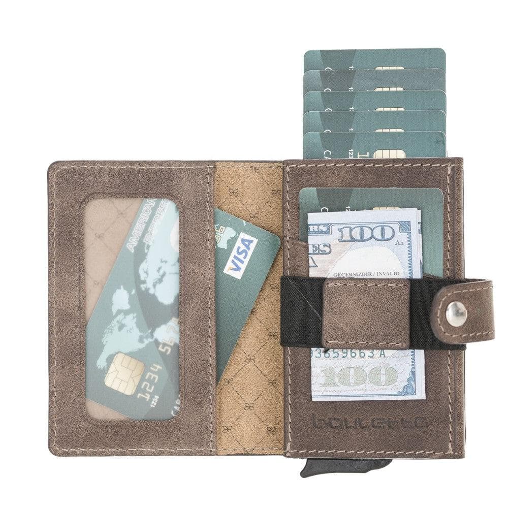 Carlov Leather Mechanical Card Holder