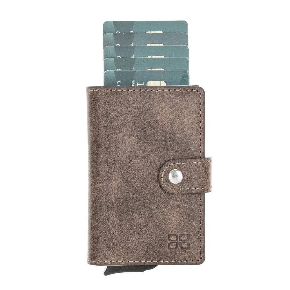 Carlov Leather Mechanical Card Holder