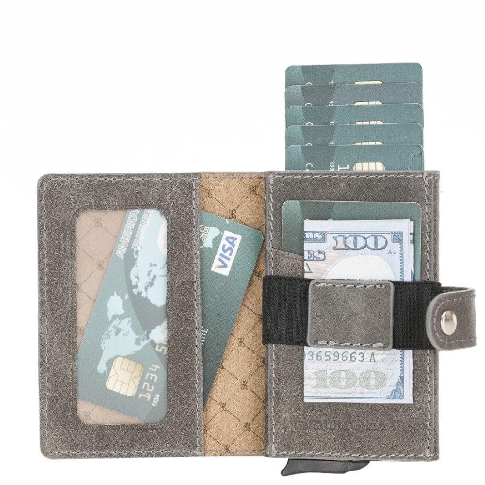 Carlov Leather Mechanical Card Holder